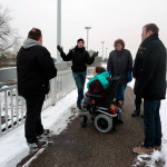 Das Team aus 7 Piraten bei der Ortsbegehung in Leverkusen