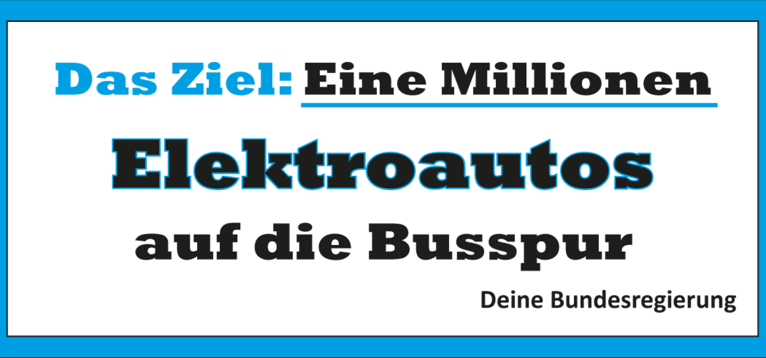 Eine Millionen ‪Elektroautos‬ auf die ‪Busspur‬?