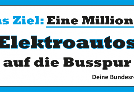 Eine Millionen ‪Elektroautos‬ auf die ‪Busspur‬?