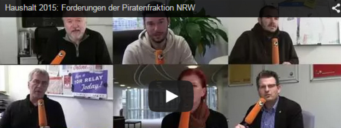 Was fordert die Piratenfraktion für den Haushalt 2015?