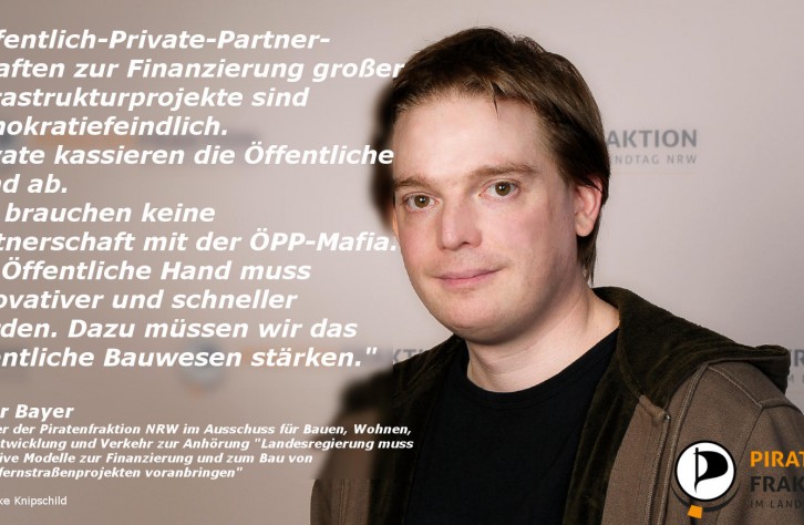 Öffentlich-Private-Partnerschaften (ÖPP): Viele Worte, wenige Argumente, noch weniger Sinn!