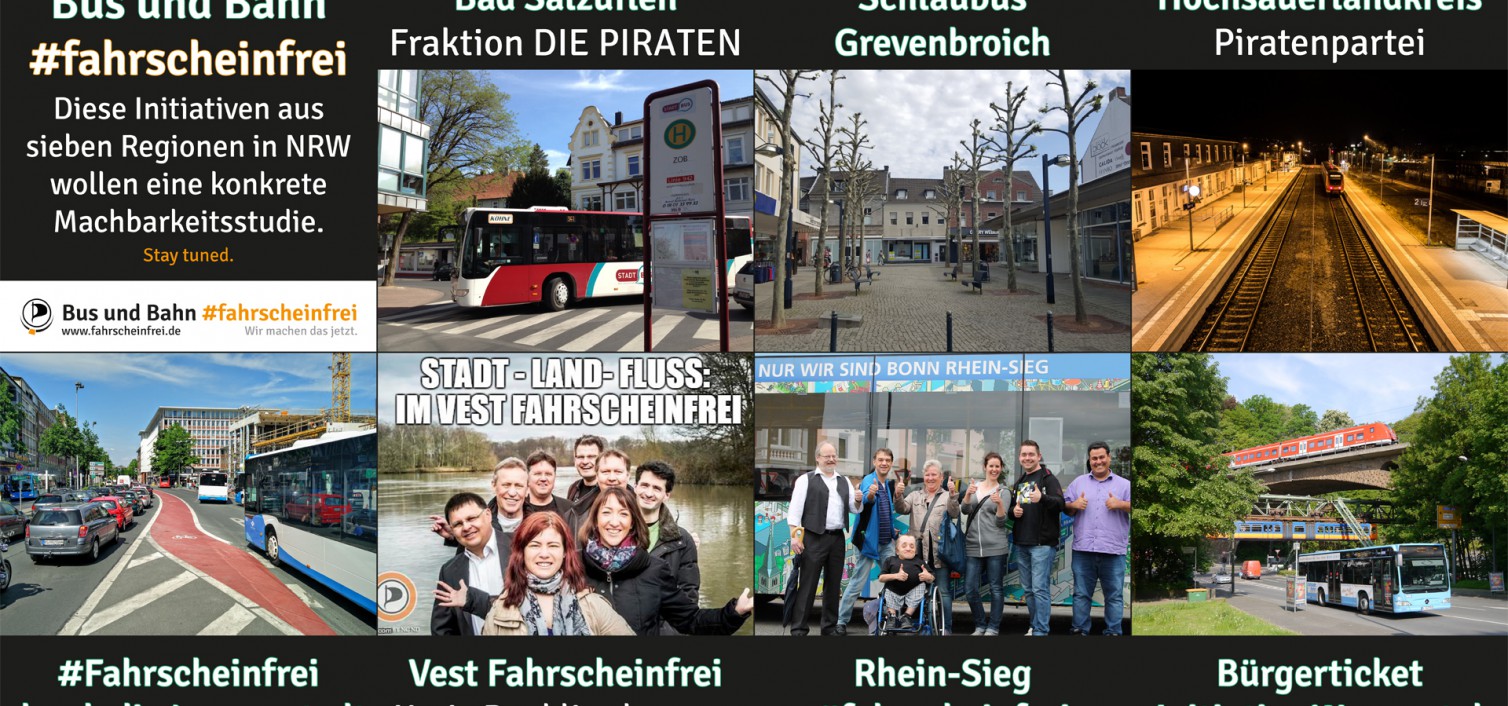 Bus und Bahn #fahrscheinfrei: Sieben Gemeinden, eine Machbarkeitsstudie