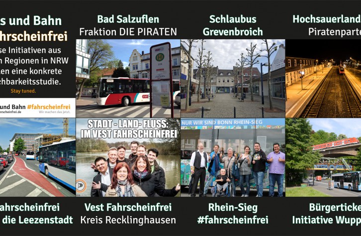 Bus und Bahn #fahrscheinfrei: Sieben Gemeinden, eine Machbarkeitsstudie